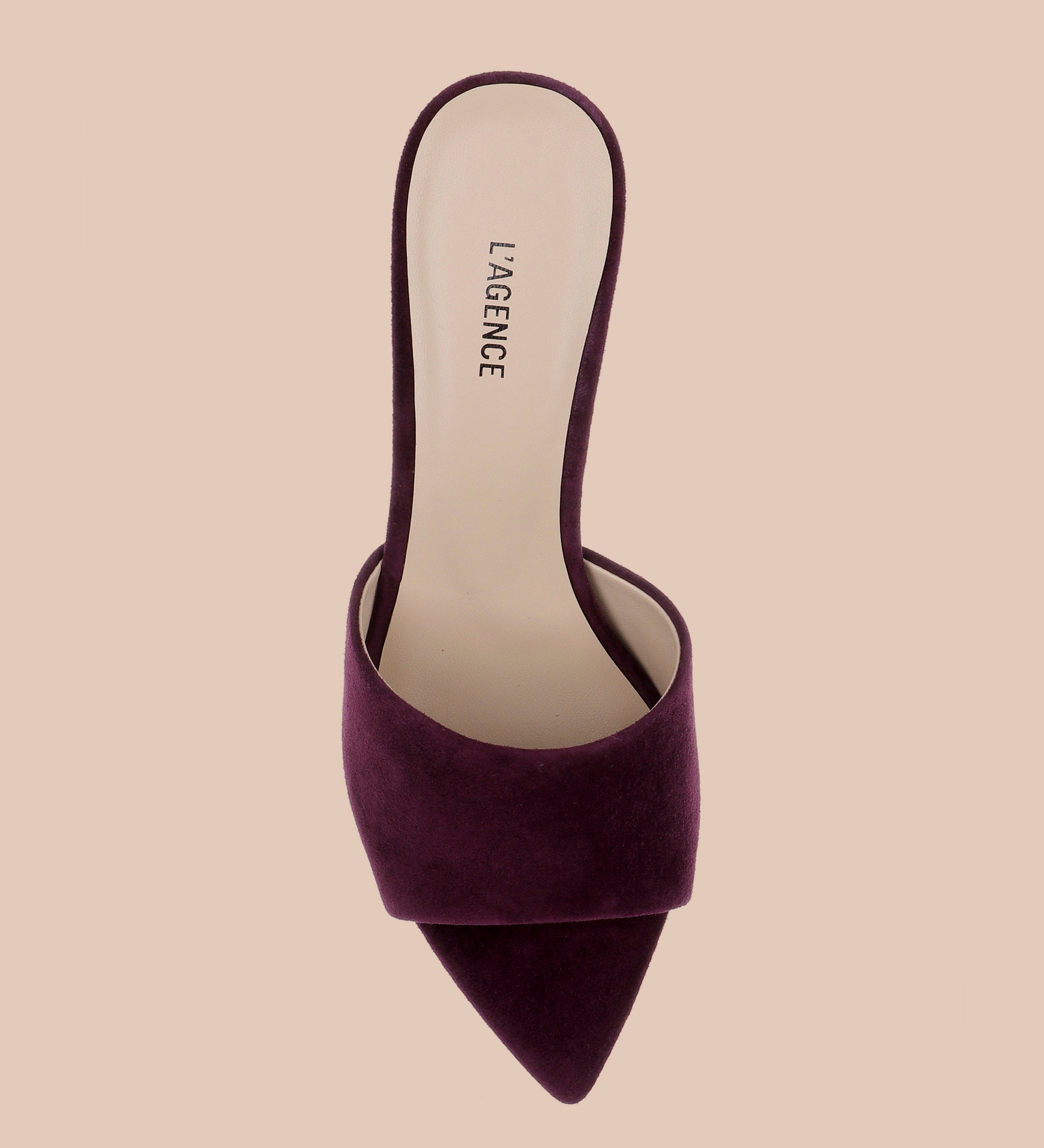 L'AGENCE - Lolita Suede Open - Toe Mule