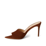 L'AGENCE - Lolita Suede Open-Toe Mule