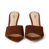 L'AGENCE - Lolita Suede Open-Toe Mule
