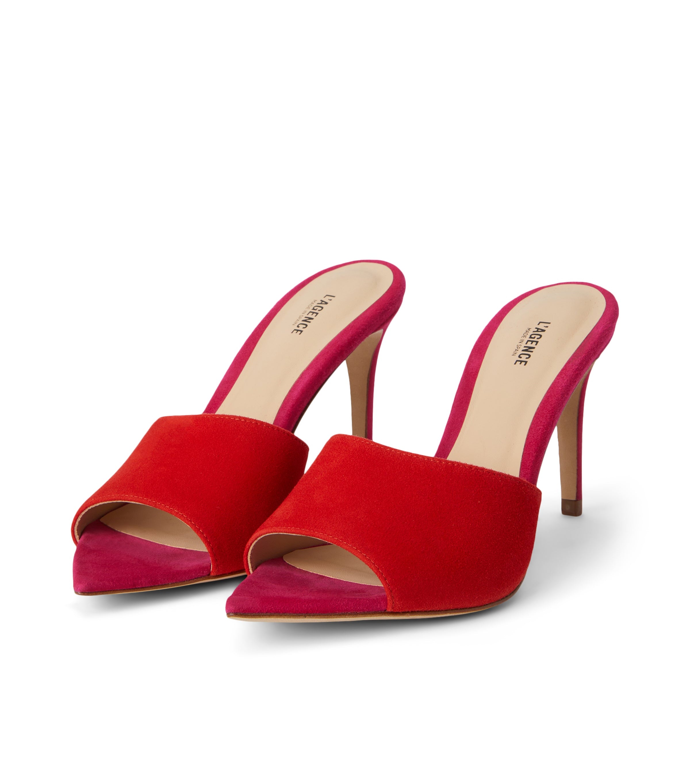 L'AGENCE - Lolita Suede Open - Toe Mule