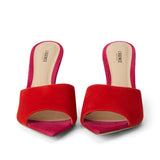 L'AGENCE - Lolita Suede Open - Toe Mule