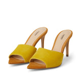 L'AGENCE - Lolita Suede Open - Toe Mule