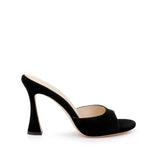 L'AGENCE - Avery Suede Peep-Toe Mule