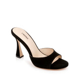 L'AGENCE - Avery Suede Peep-Toe Mule