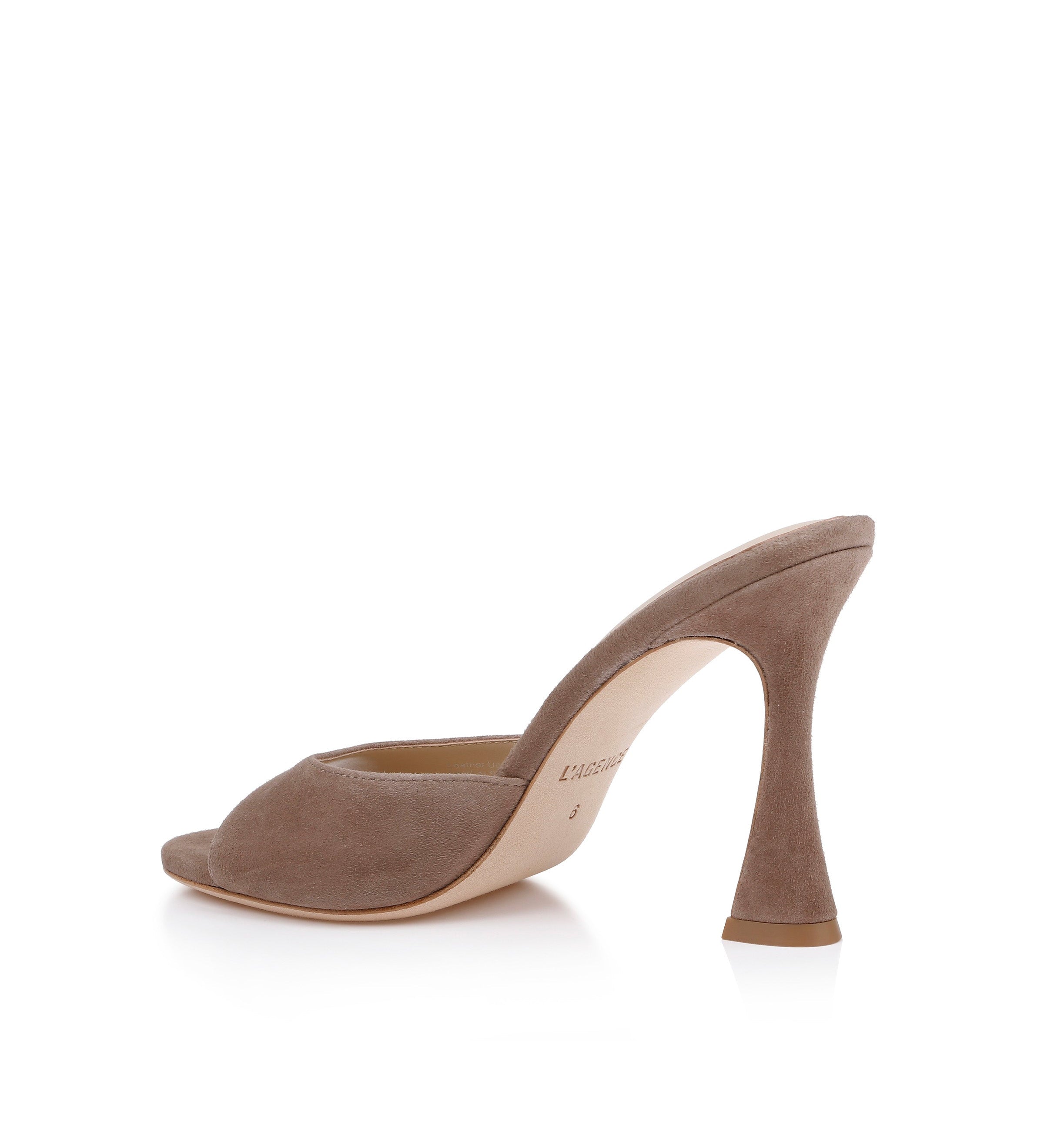 L'AGENCE - Avery Suede Open - Toe Mule