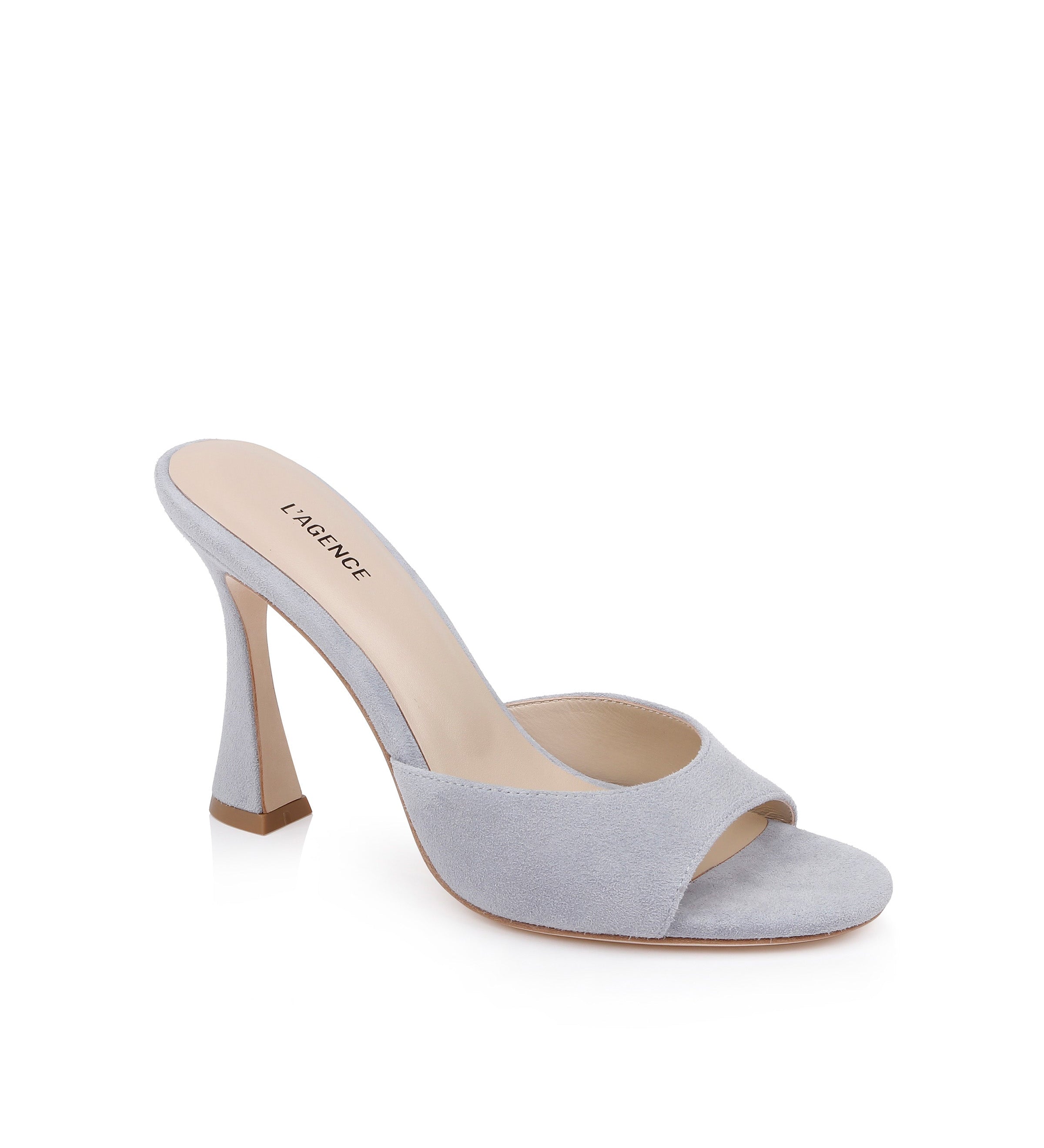 L'AGENCE - Avery Suede Open - Toe Mule