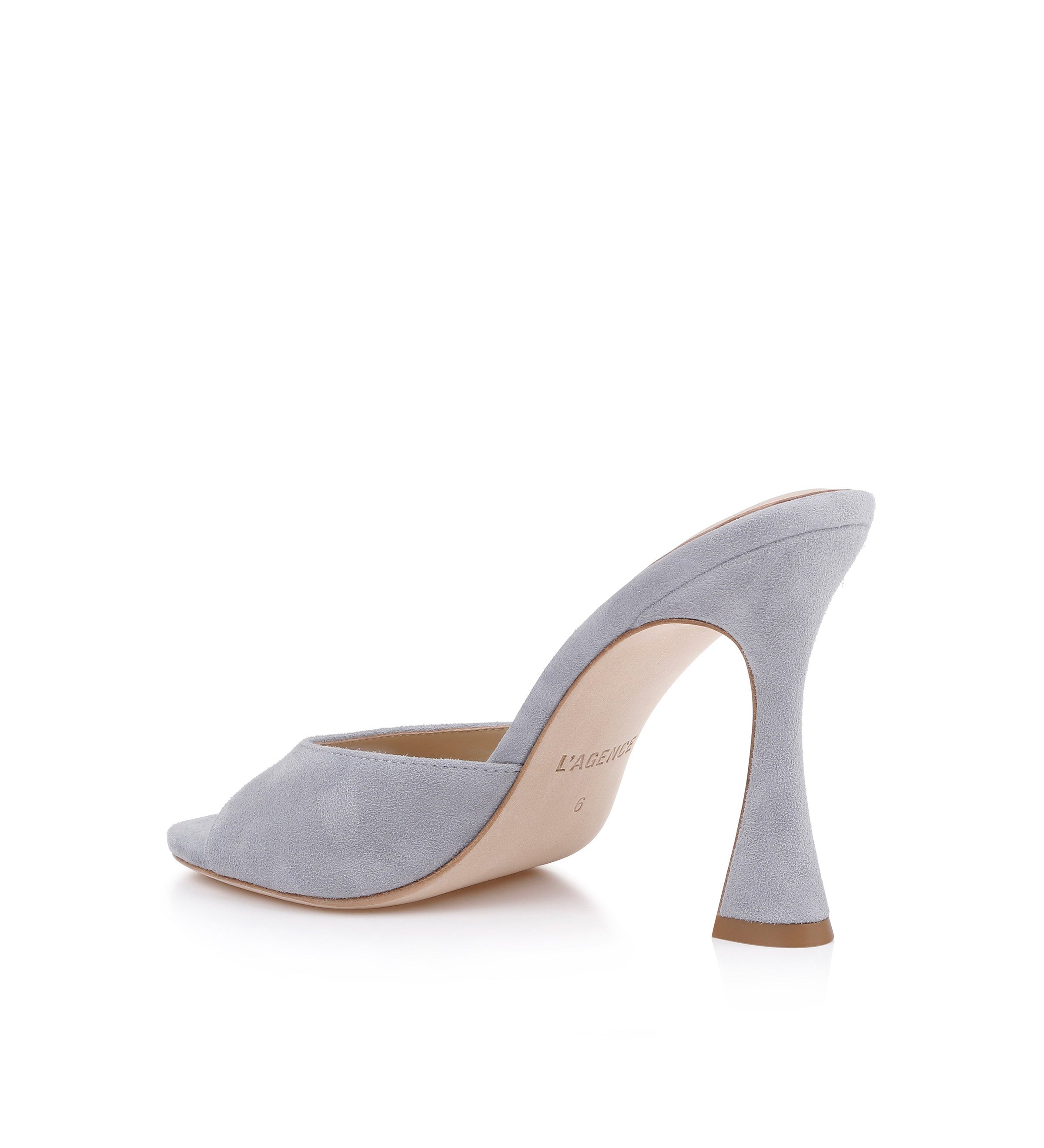 L'AGENCE - Avery Suede Open - Toe Mule