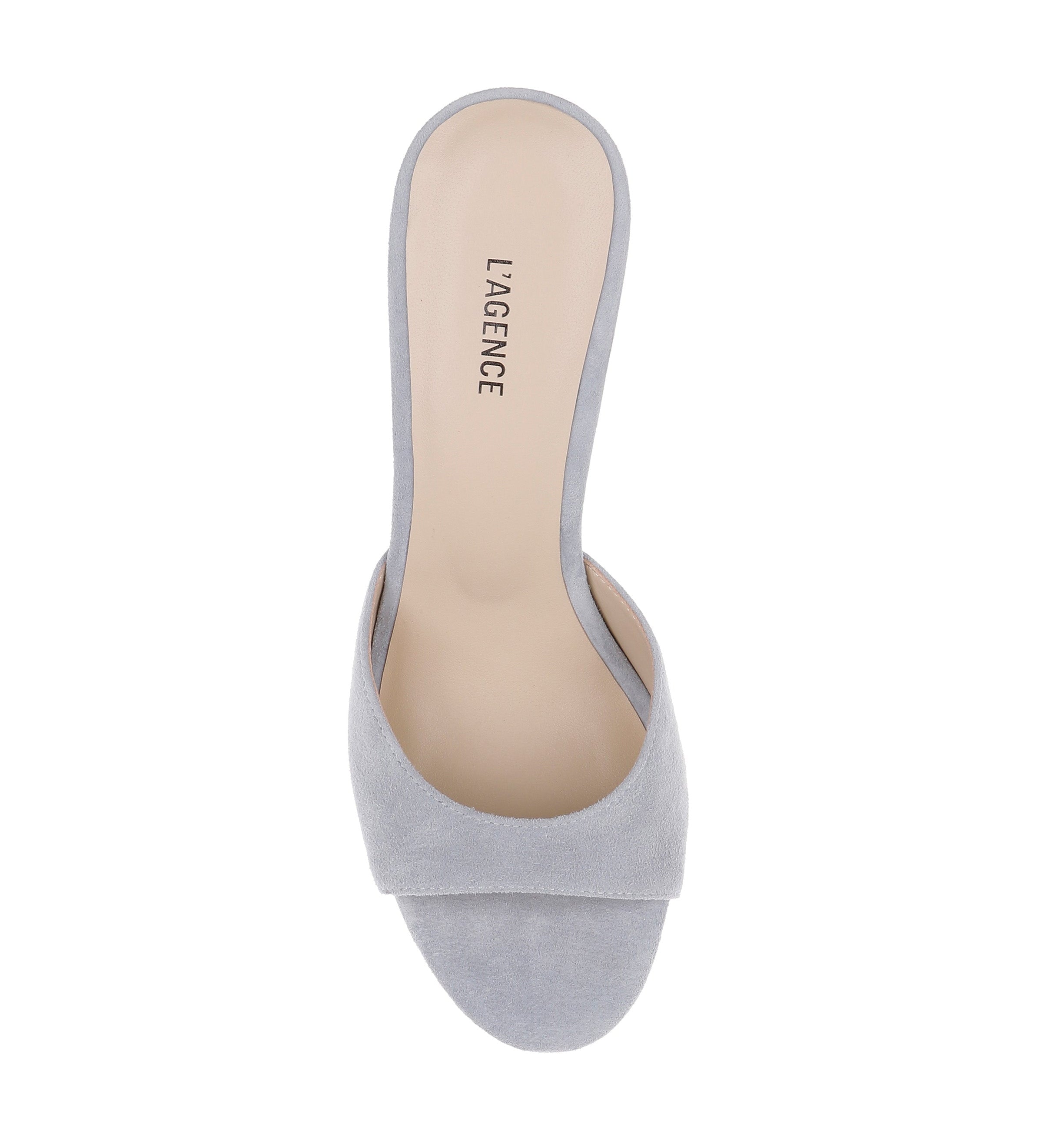 L'AGENCE - Avery Suede Open - Toe Mule