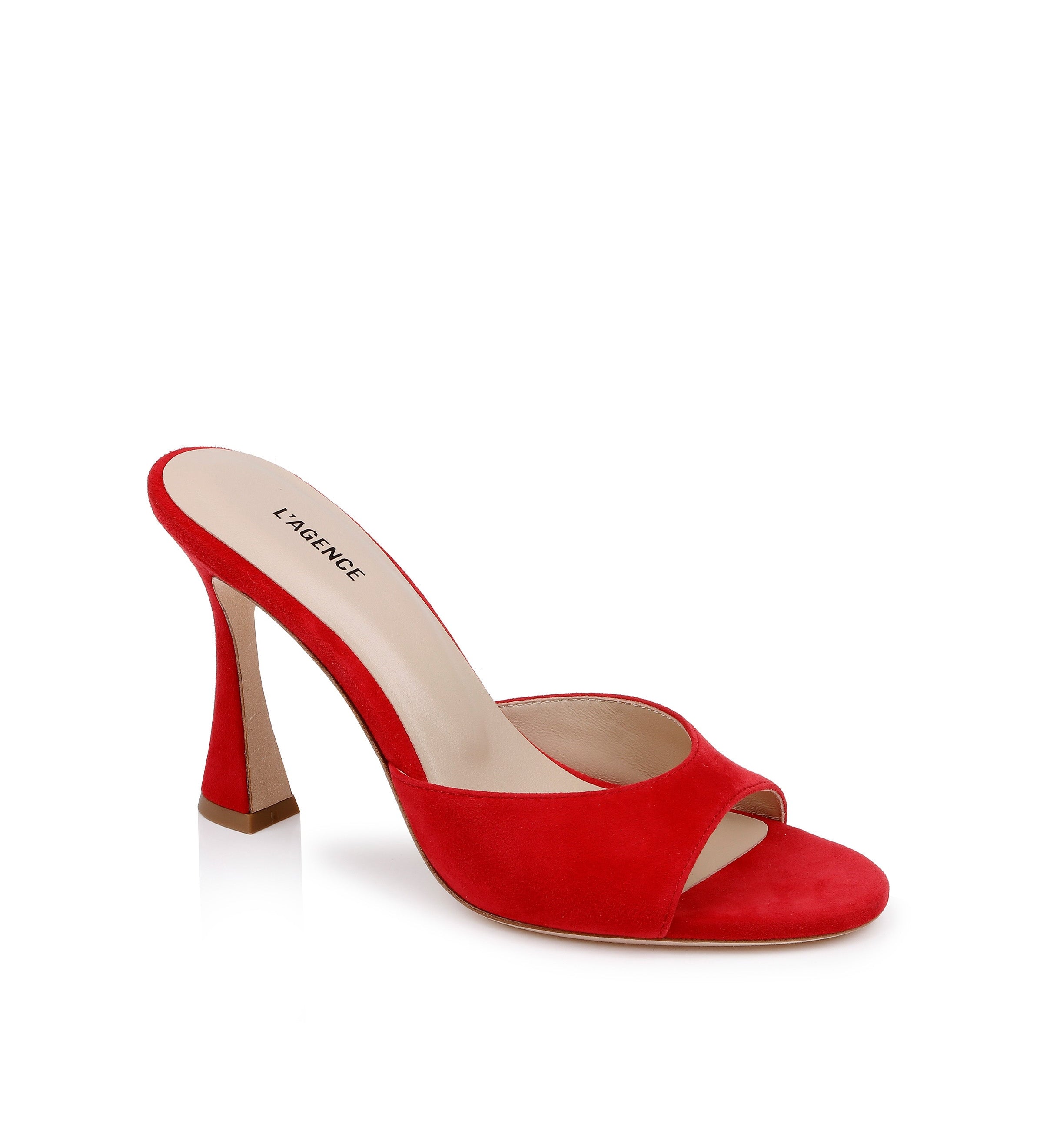 L'AGENCE - Avery Suede Open - Toe Mule