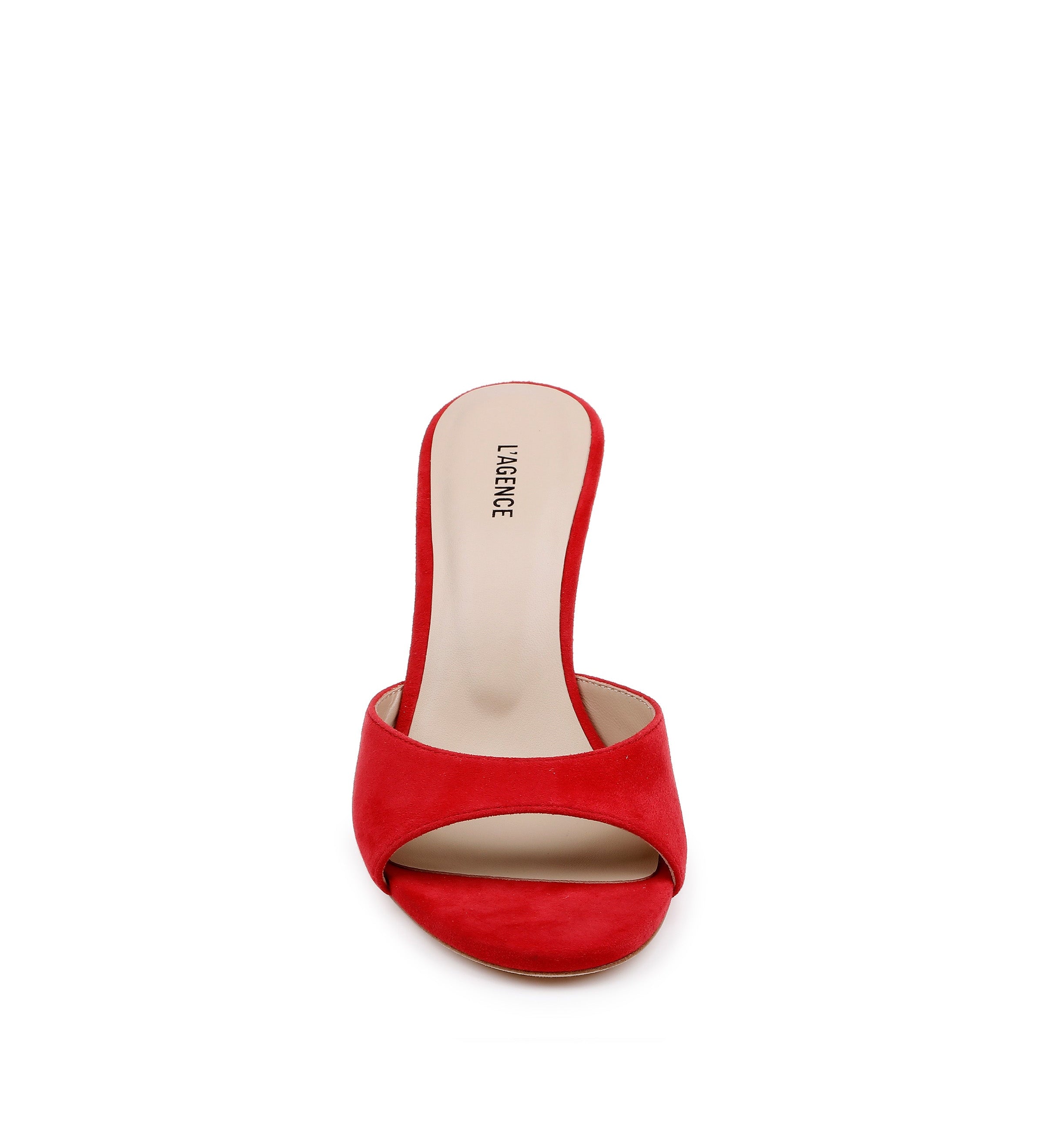 L'AGENCE - Avery Suede Open - Toe Mule