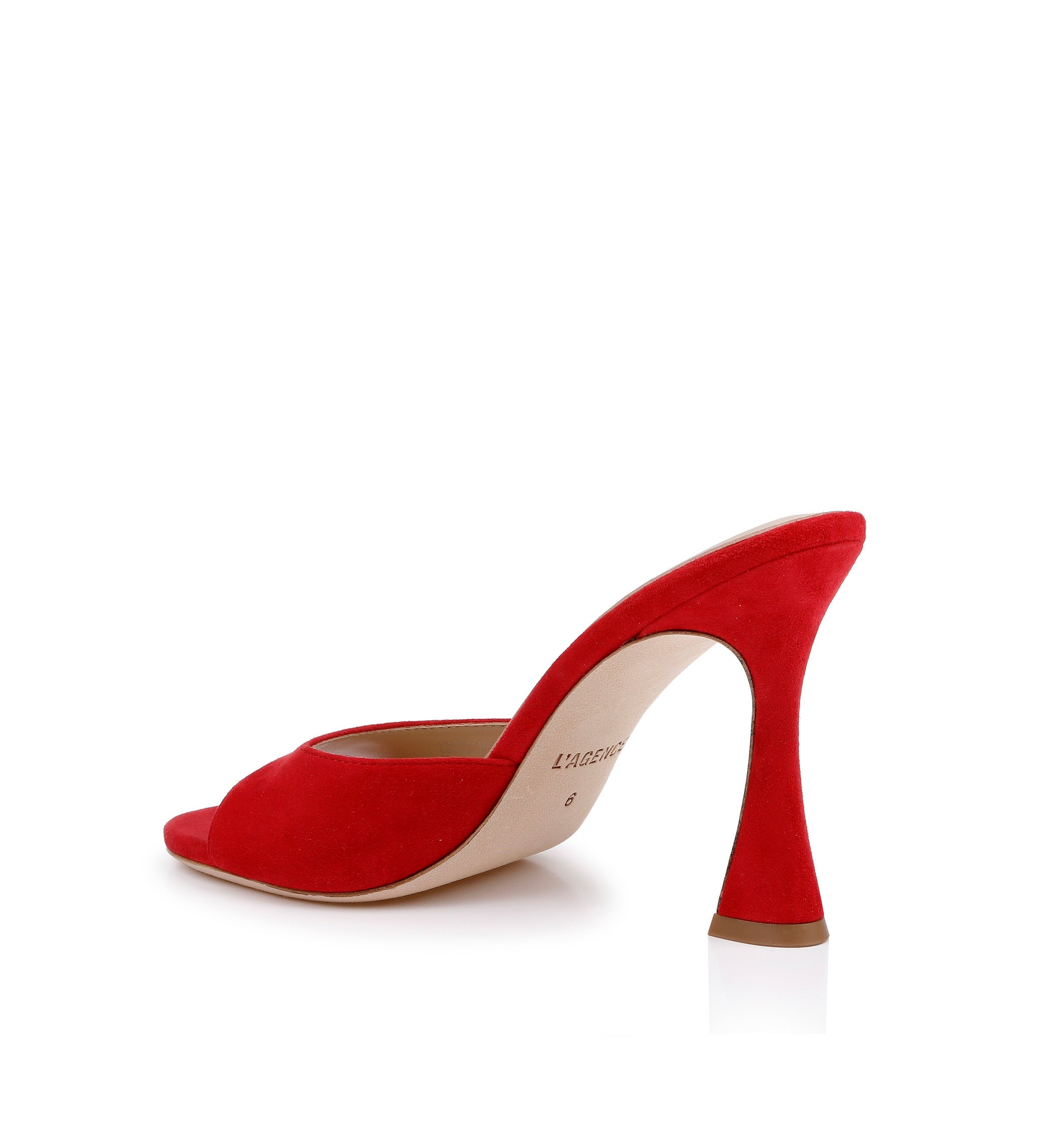 L'AGENCE - Avery Suede Open - Toe Mule
