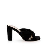 L'AGENCE - Leonie Suede Block-Heel Sandal