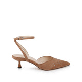L'AGENCE - Liana Suede Kitten-Heel Mule