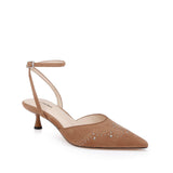 L'AGENCE - Liana Suede Kitten-Heel Mule