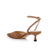 L'AGENCE - Liana Suede Kitten-Heel Mule
