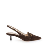 L'AGENCE - Lourdes Suede Slingback Pump