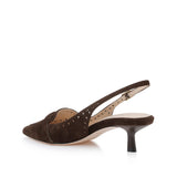 L'AGENCE - Lourdes Suede Slingback Pump
