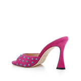 L'AGENCE - Lucienne Embellished Suede Mule