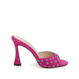 L'AGENCE - Lucienne Embellished Suede Mule