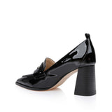 L'AGENCE - Mallory Leather Block-Heel Loafer