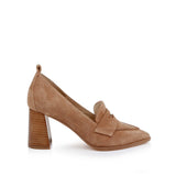 L'AGENCE - Mallory Suede Block-Heel Loafer