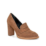 L'AGENCE - Bea Brogue Block-Heel Loafer