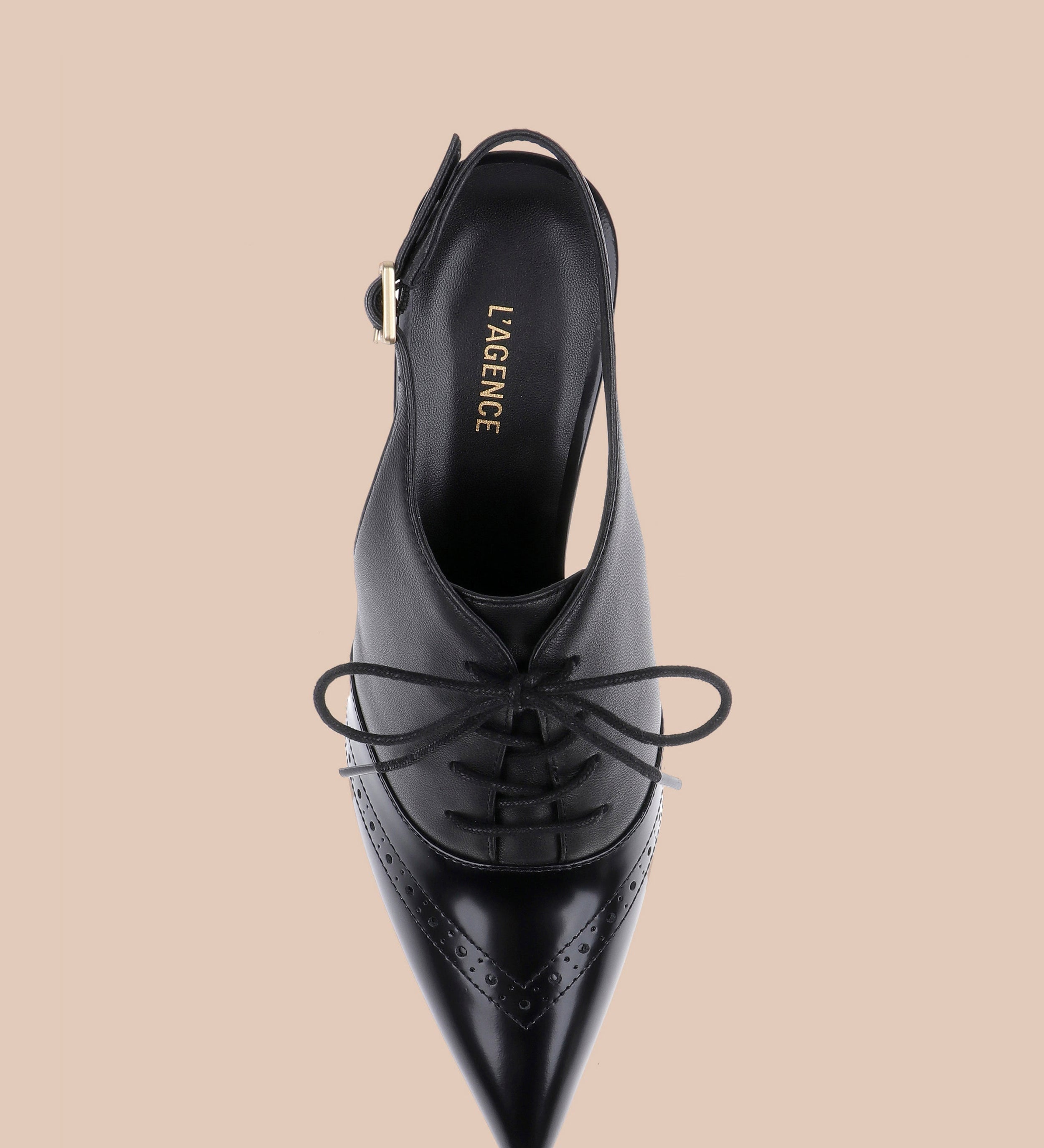 L'AGENCE - Shreya Leather Slingback Pump