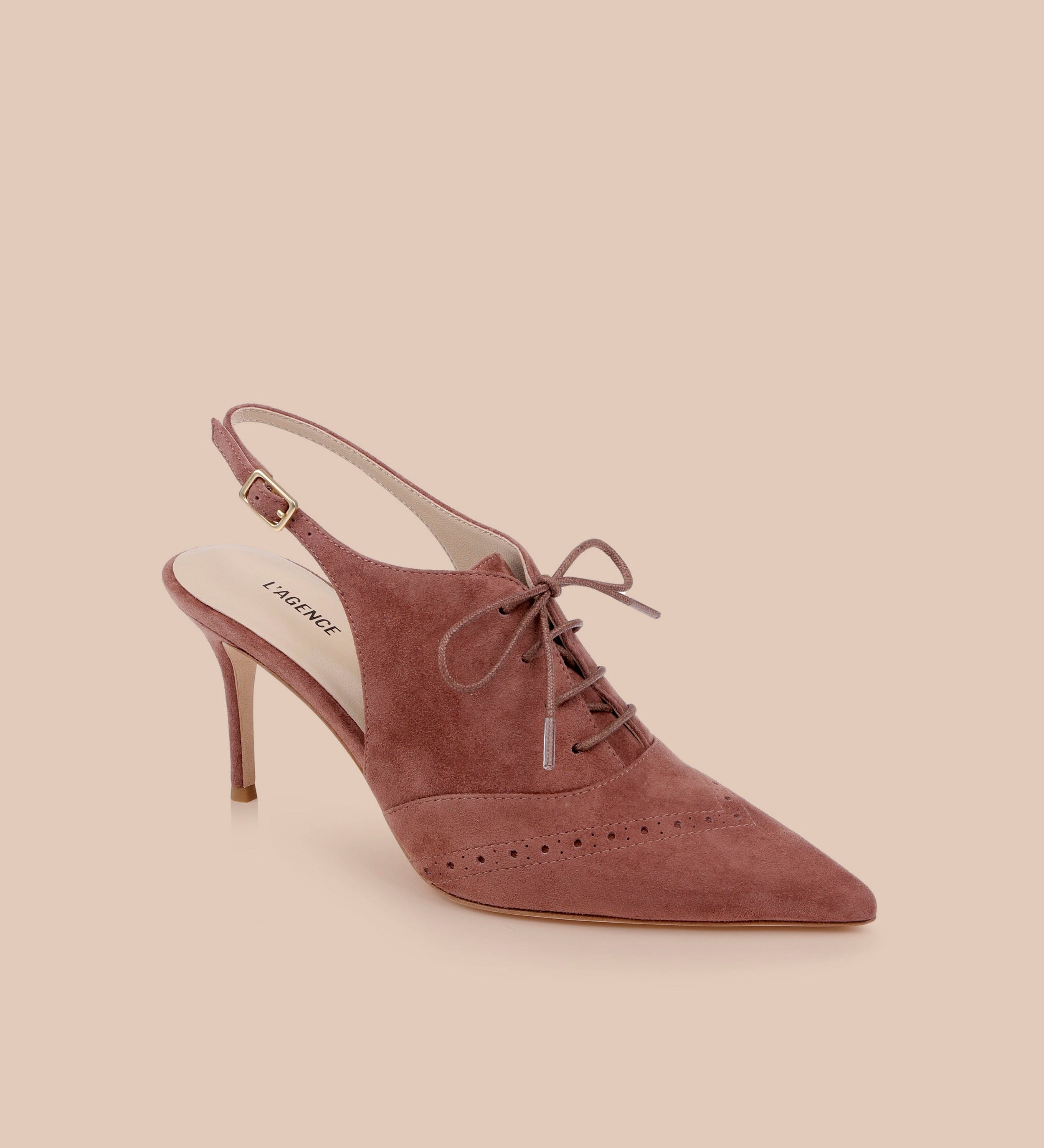 L'AGENCE - Shreya Suede Slingback Pump