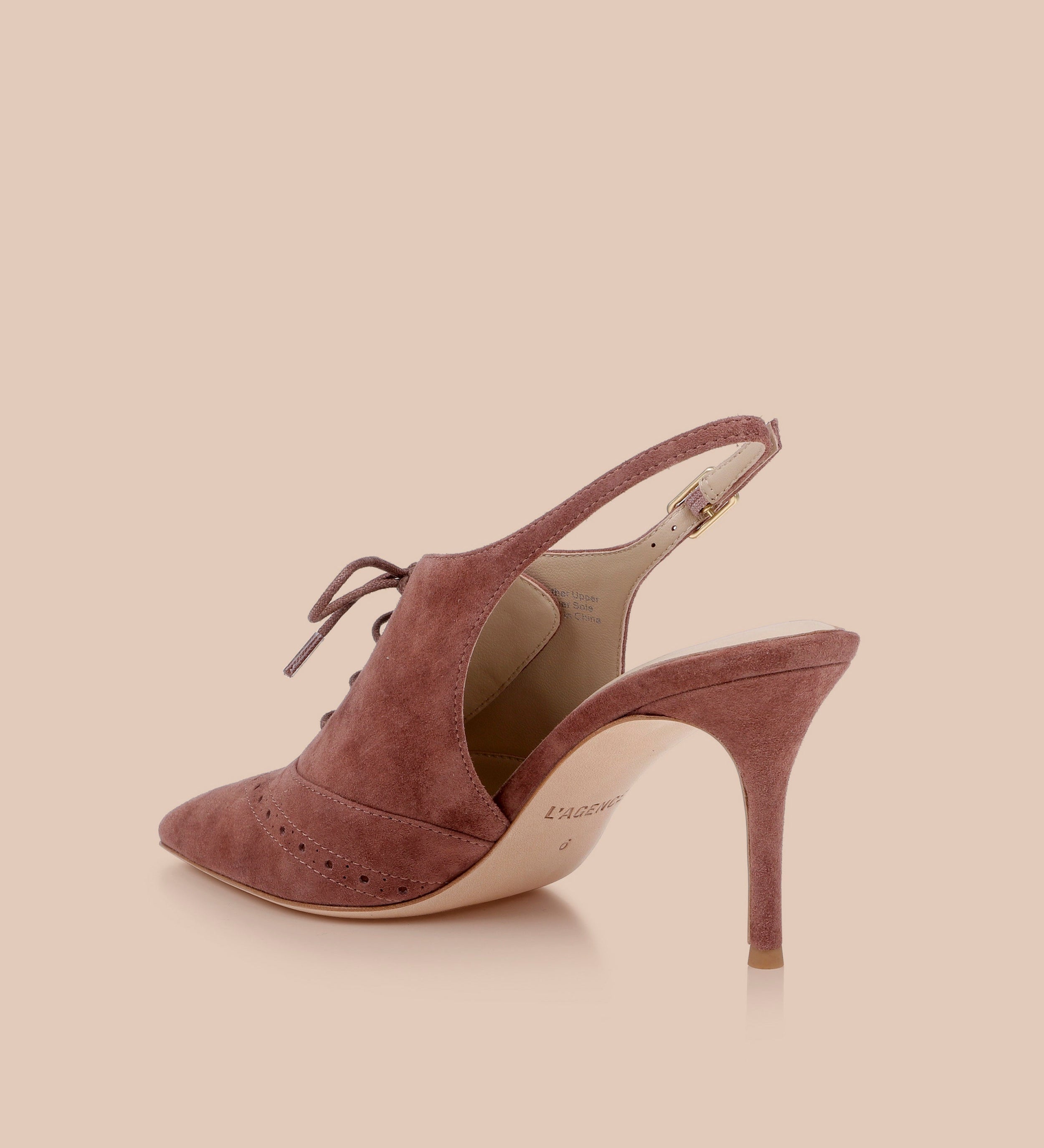 L'AGENCE - Shreya Suede Slingback Pump