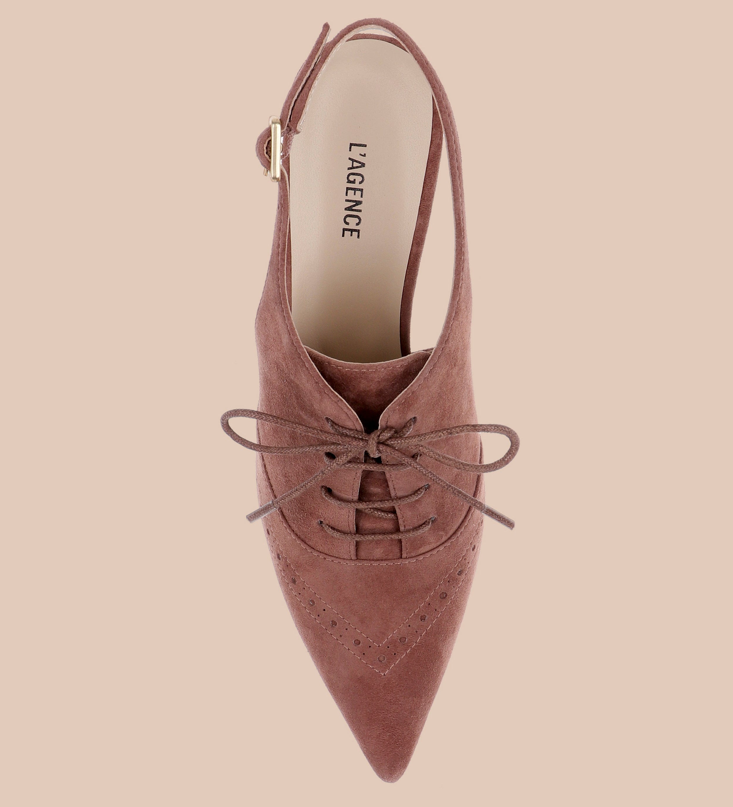 L'AGENCE - Shreya Suede Slingback Pump