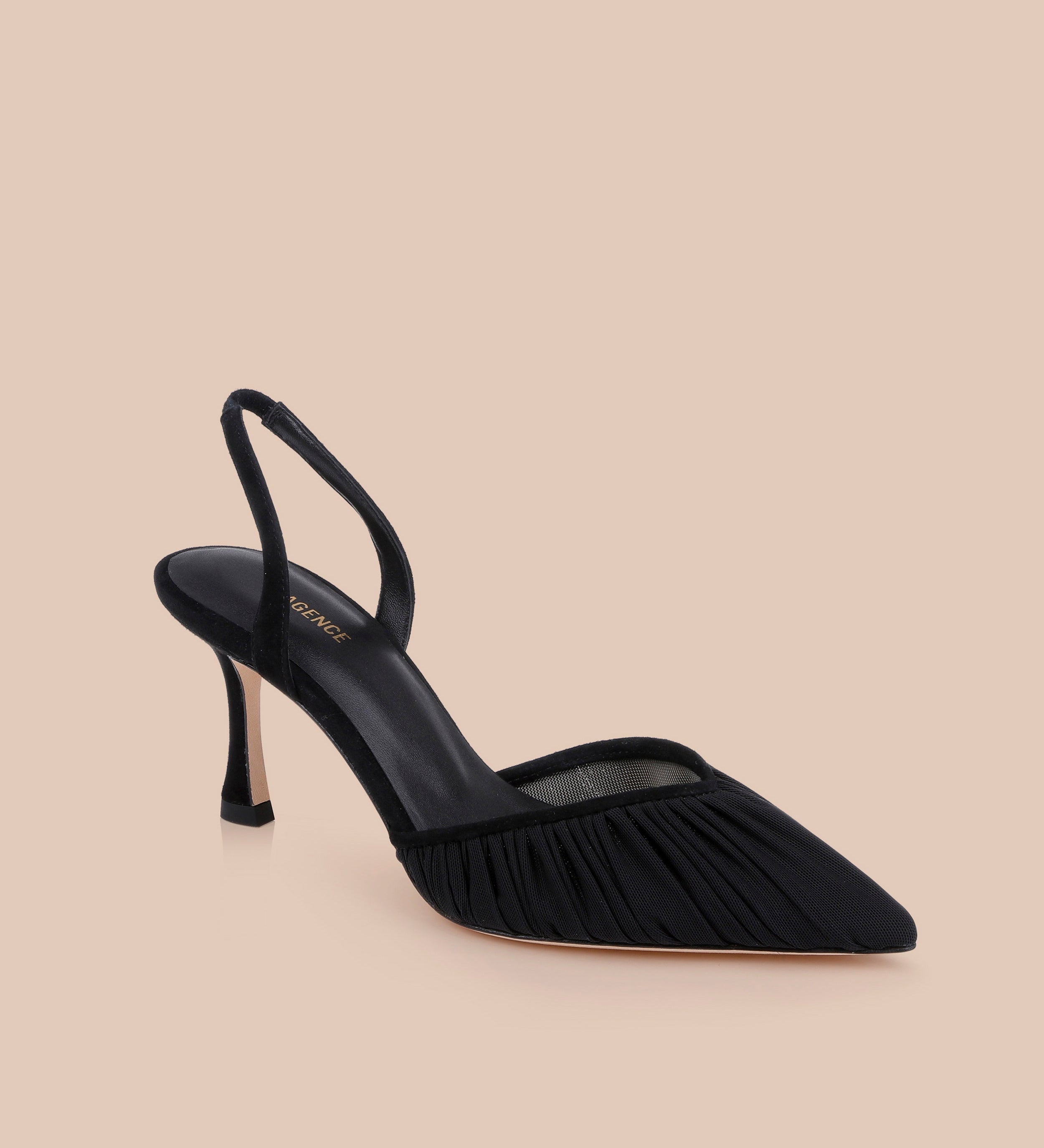 L'AGENCE - Bowery Mesh Slingback Pump