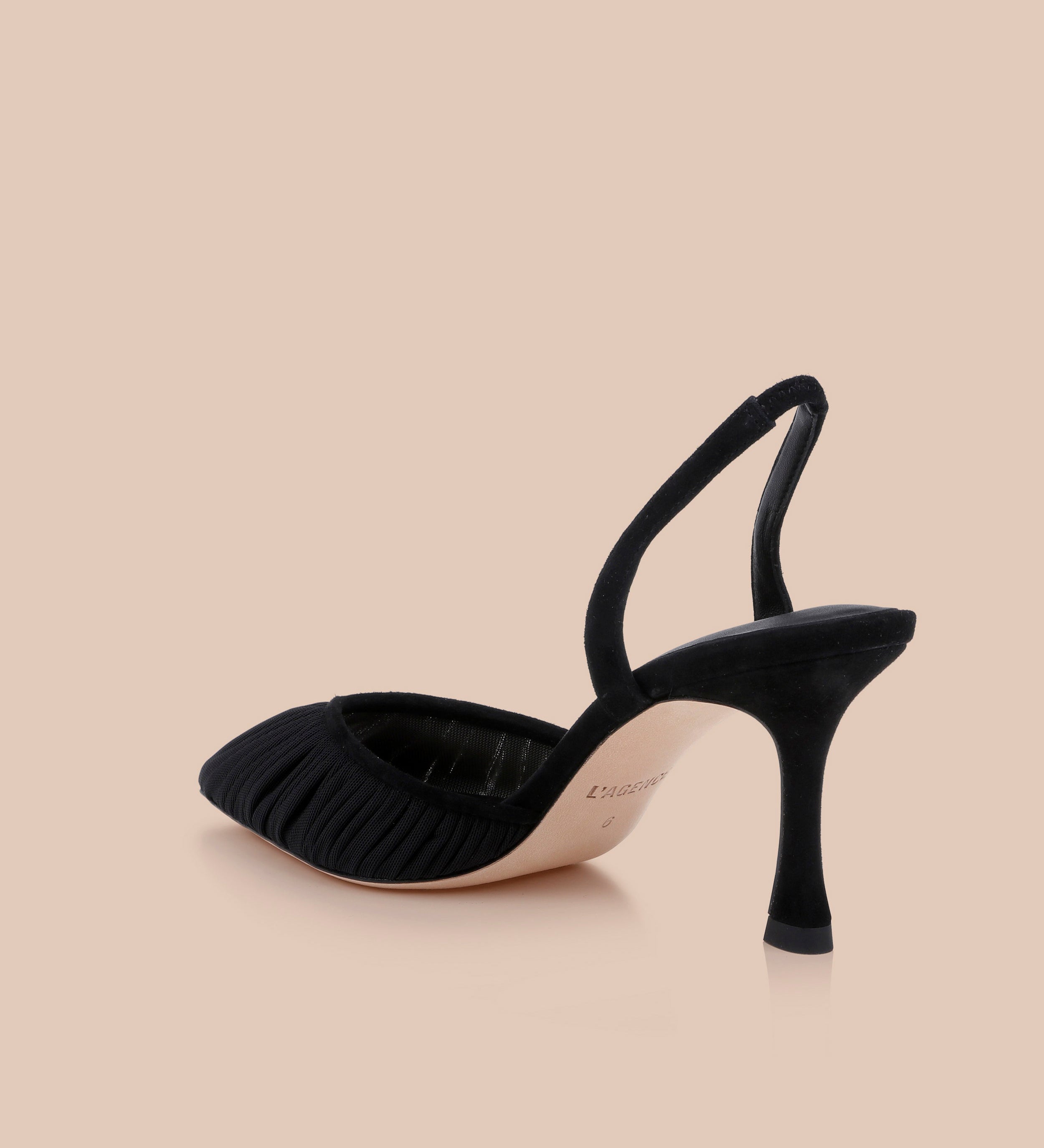 L'AGENCE - Bowery Mesh Slingback Pump