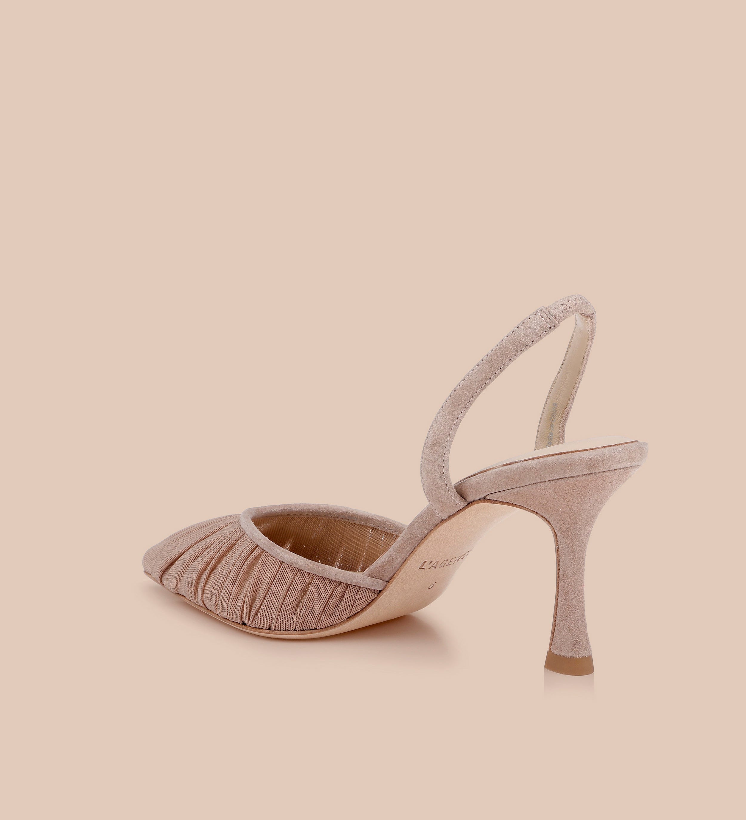 L'AGENCE - Bowery Mesh Slingback Pump