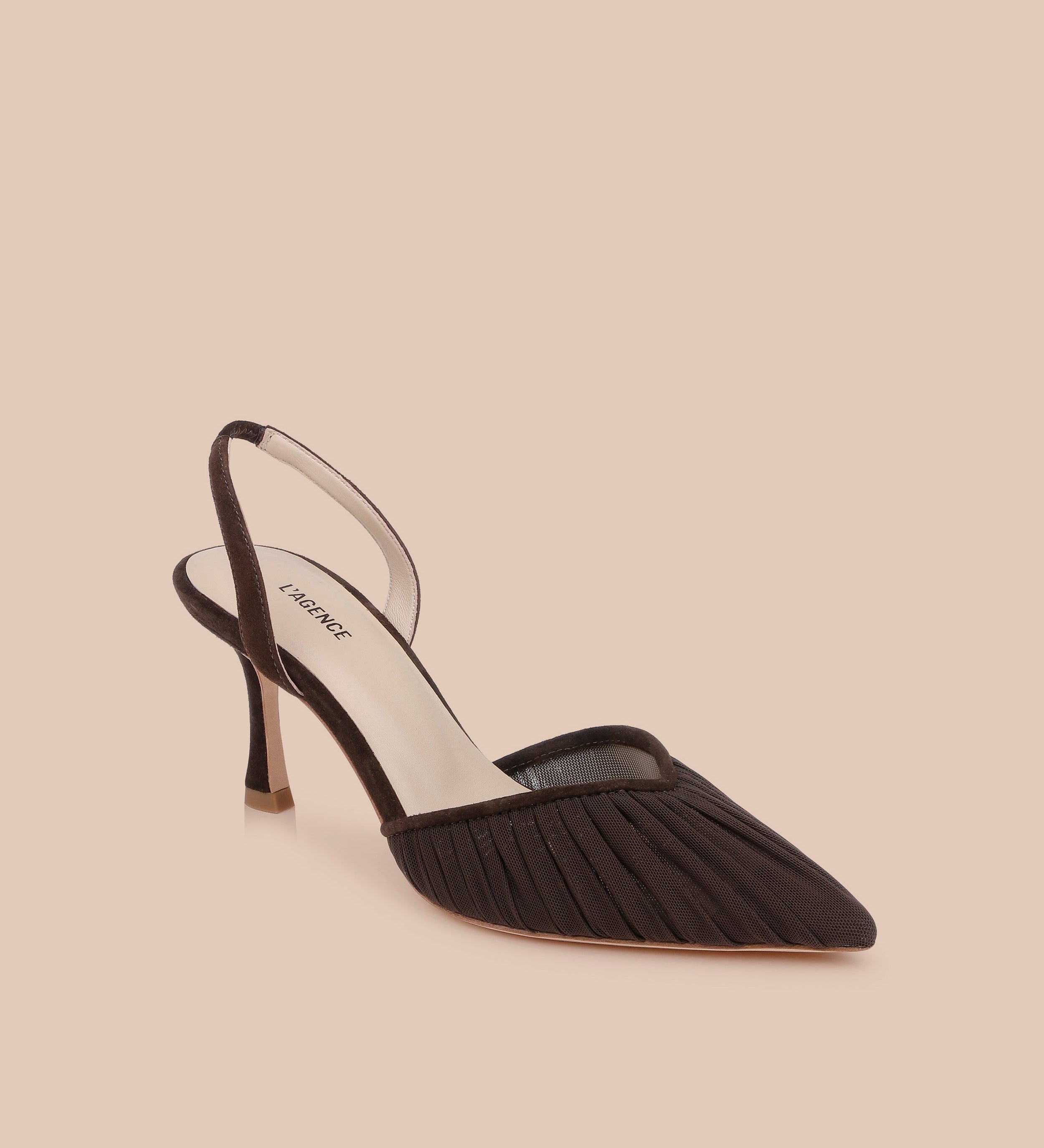 L'AGENCE - Bowery Mesh Slingback Pump