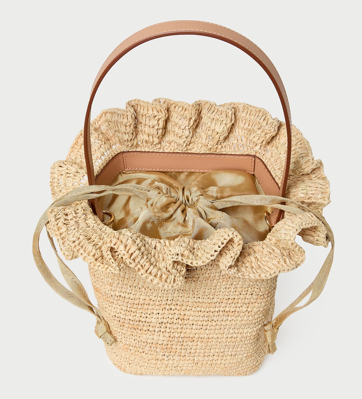 Loeffler Randall - Laith Natural Crochet Bucket Bag