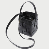 Loeffler Randall - Laith Black Woven Bucket Bag