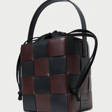 Loeffler Randall - Laith Black/Brown Woven Bucket Bag
