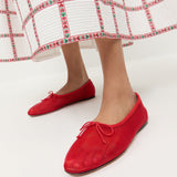 Loeffler Randall - Landon Red Mesh Ballet Flat