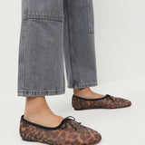Loeffler Randall - Landon Leopard Mesh Ballet Flat