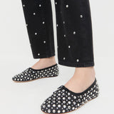Loeffler Randall - Landon Black/Crystal Ballet Flat