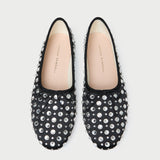 Loeffler Randall - Landon Black/Crystal Ballet Flat