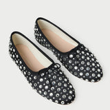 Loeffler Randall - Landon Black/Crystal Ballet Flat