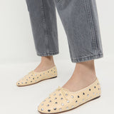 Loeffler Randall - Landon Butter/Silver Ballet Flat