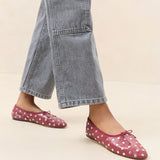 Loeffler Randall - Landon Wine/Silver Ballet Flat