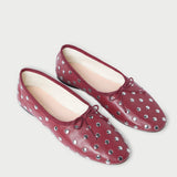 Loeffler Randall - Landon Wine/Silver Ballet Flat