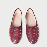 Loeffler Randall - Landon Wine/Silver Ballet Flat
