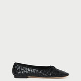 Loeffler Randall - Landry Black Woven Ballet Flat