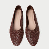 Loeffler Randall - Landry Chocolate Woven Ballet Flat