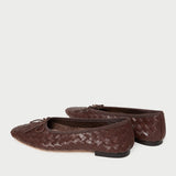 Loeffler Randall - Landry Chocolate Woven Ballet Flat