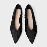 Loeffler Randall - Lane Black Satin Ballet Flat